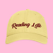 Reading Late Embroidered Coastal Washed Cap with embroidered "Reading Late" design — view 10 of 17