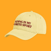 Reading Is My Favorite Sport Embroidered Coastal Washed Cap — view 15 of 20