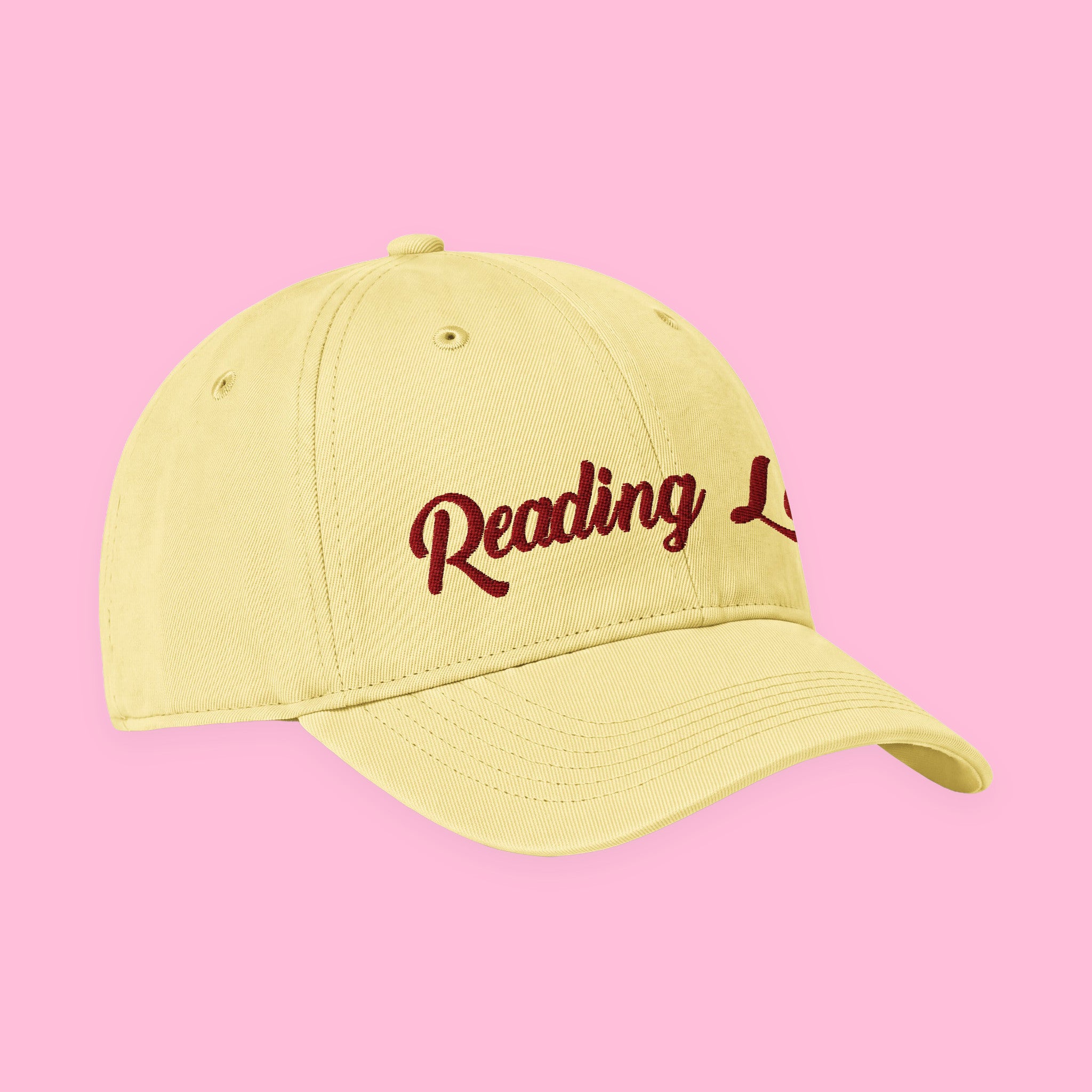 Reading Late Embroidered Coastal Washed Cap with embroidered "Reading Late" design — view 13 of 17
