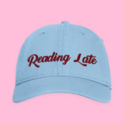 Reading Late Embroidered Coastal Washed Cap with embroidered "Reading Late" design — view 3 of 17
