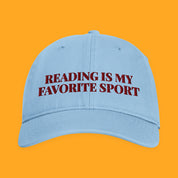 Reading Is My Favorite Sport Embroidered Coastal Washed Cap — view 6 of 20