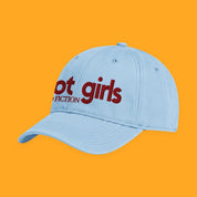 Hot Girls Read Fiction Embroidered Coastal Washed Cap with embroidered "Hot Girls Read Fiction" design — view 7 of 20