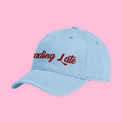 Reading Late Embroidered Coastal Washed Cap with embroidered "Reading Late" design — view 4 of 17
