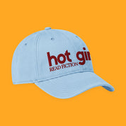 Hot Girls Read Fiction Embroidered Coastal Washed Cap with embroidered "Hot Girls Read Fiction" design — view 8 of 20