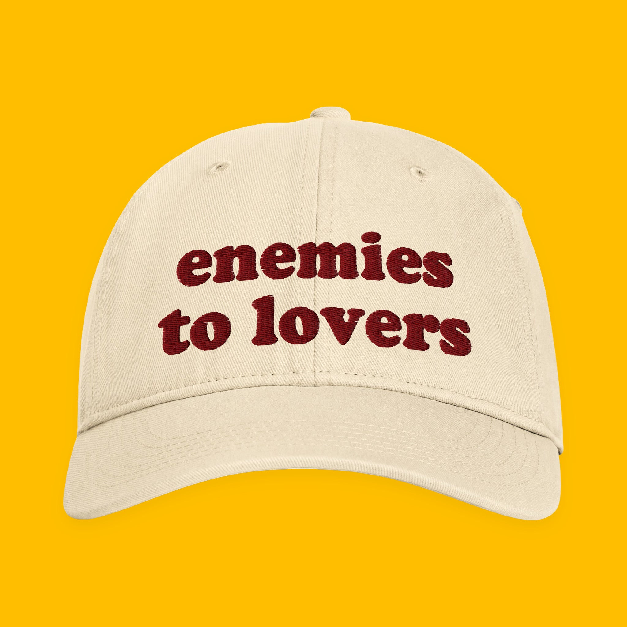 Enemies to Lovers Embroidered Coastal Washed Cap with embroidered "Enemies to Lovers" design — view 14 of 17