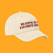 Reading Is My Favorite Sport Embroidered Coastal Washed Cap — view 20 of 20