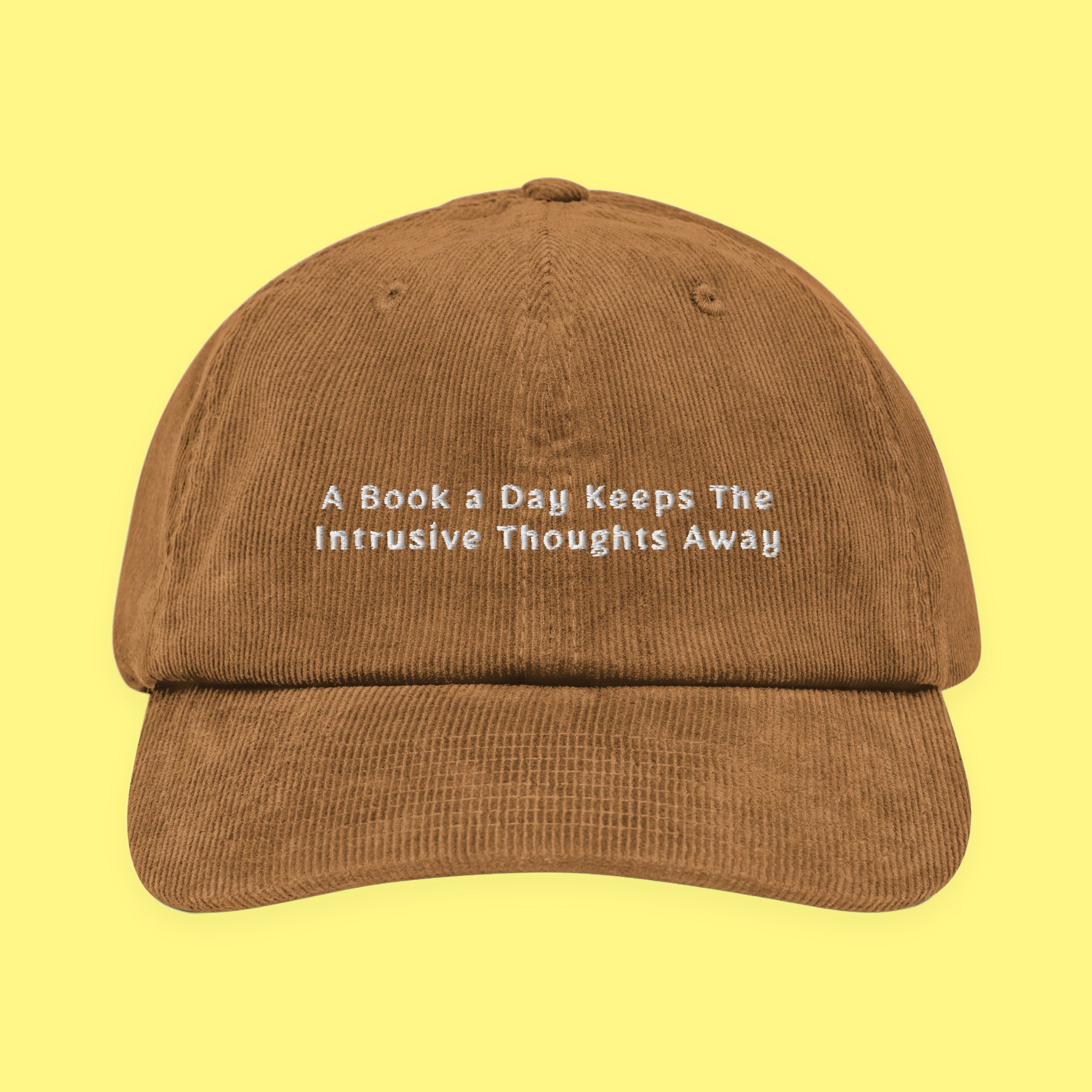 A Book a Day Embroidered Corduroy Hat with embroidered "A Book a Day" design — view 13 of 18