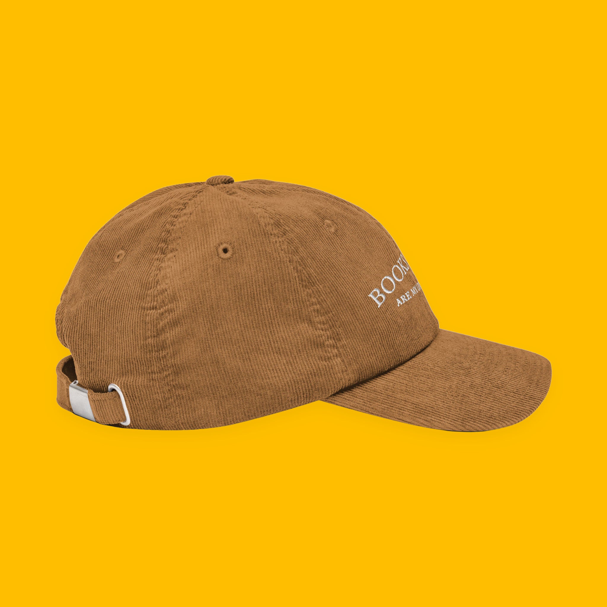 Books & Wine Embroidered Corduroy Hat with embroidered "Books & Wine" design — view 20 of 21