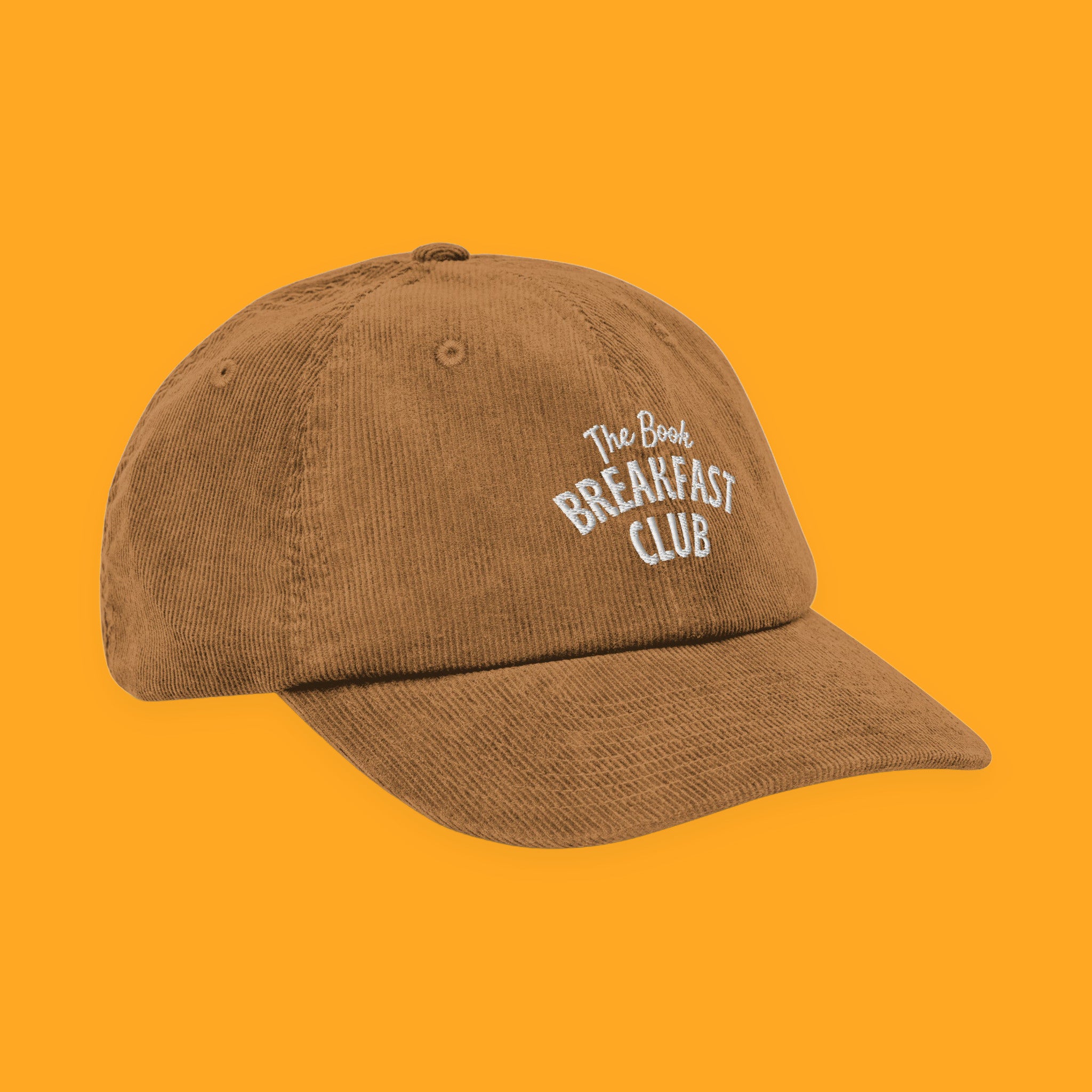 The Book Breakfast Club Embroidered Corduroy Hat with embroidered "The Book Breakfast Club" design — view 18 of 18