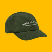 Books & Wine Embroidered Corduroy Hat with embroidered "Books & Wine" design — view 15 of 21