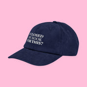 I Closed My Book for This Embroidered Corduroy Hat with embroidered "I Closed My Book for This" design — view 5 of 19