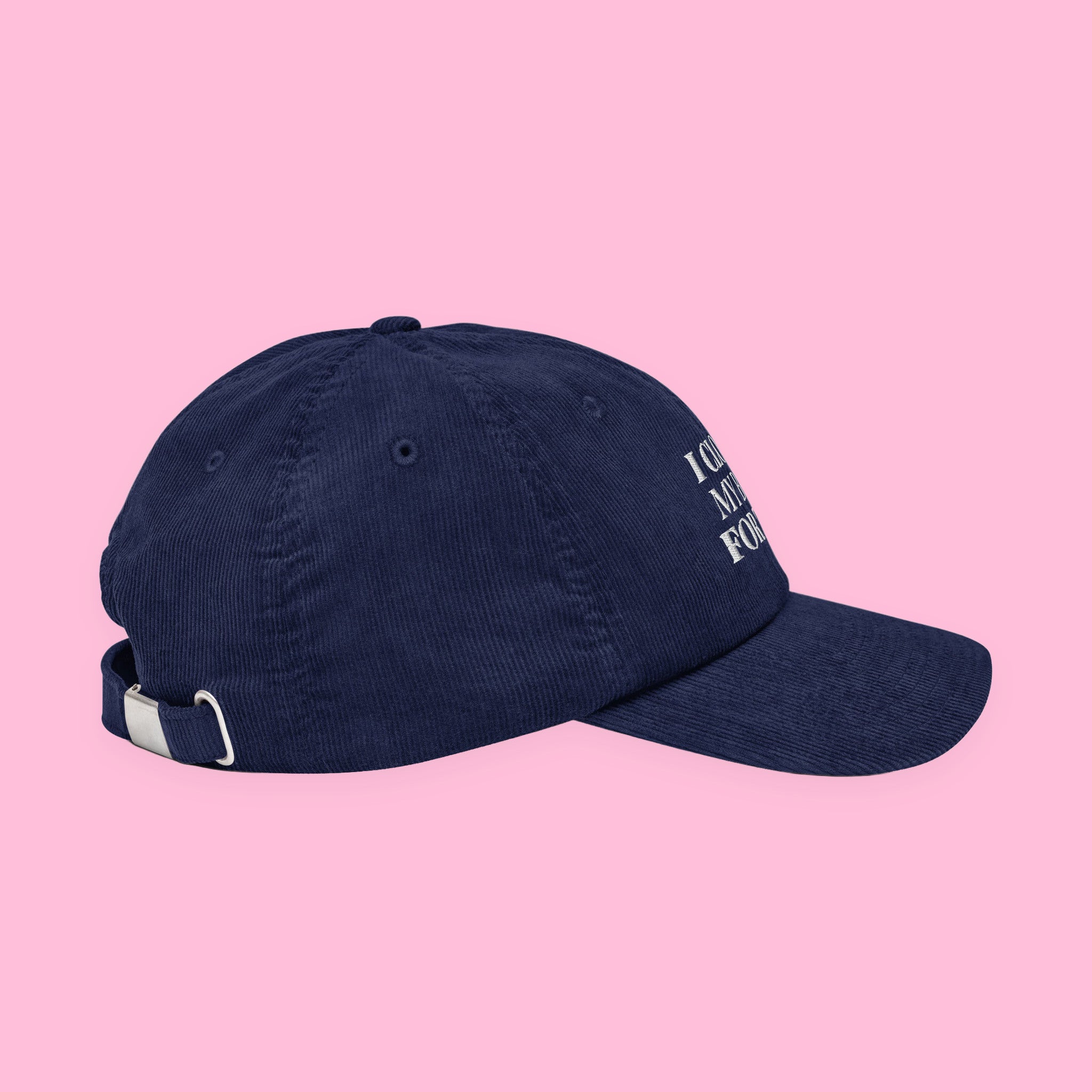 I Closed My Book for This Embroidered Corduroy Hat with embroidered "I Closed My Book for This" design — view 6 of 19