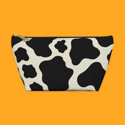 Cow Print Accessory Pouch T Bottom Cosmetic & Travel Organizer