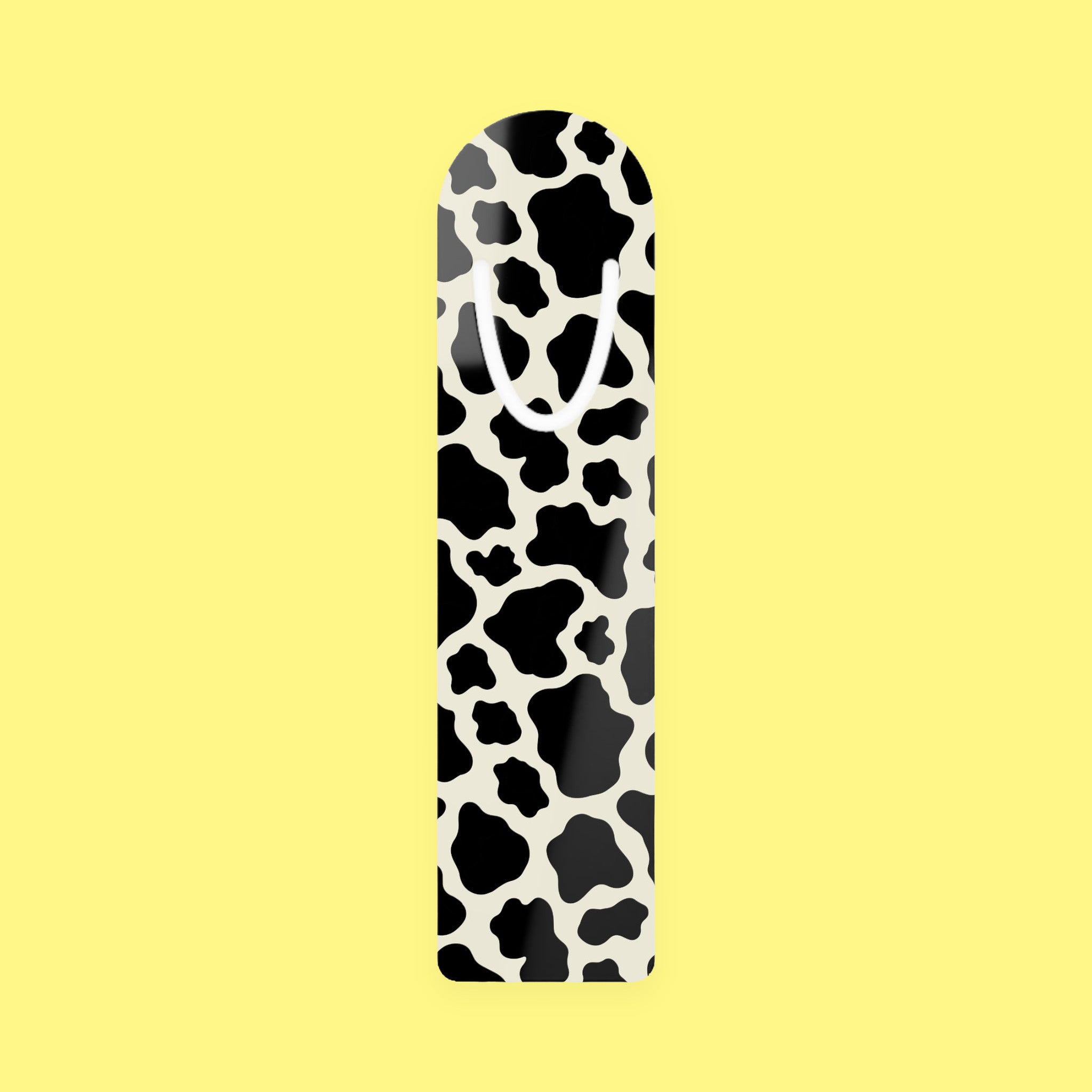 Cow Spots Metal Bookmark with cow print