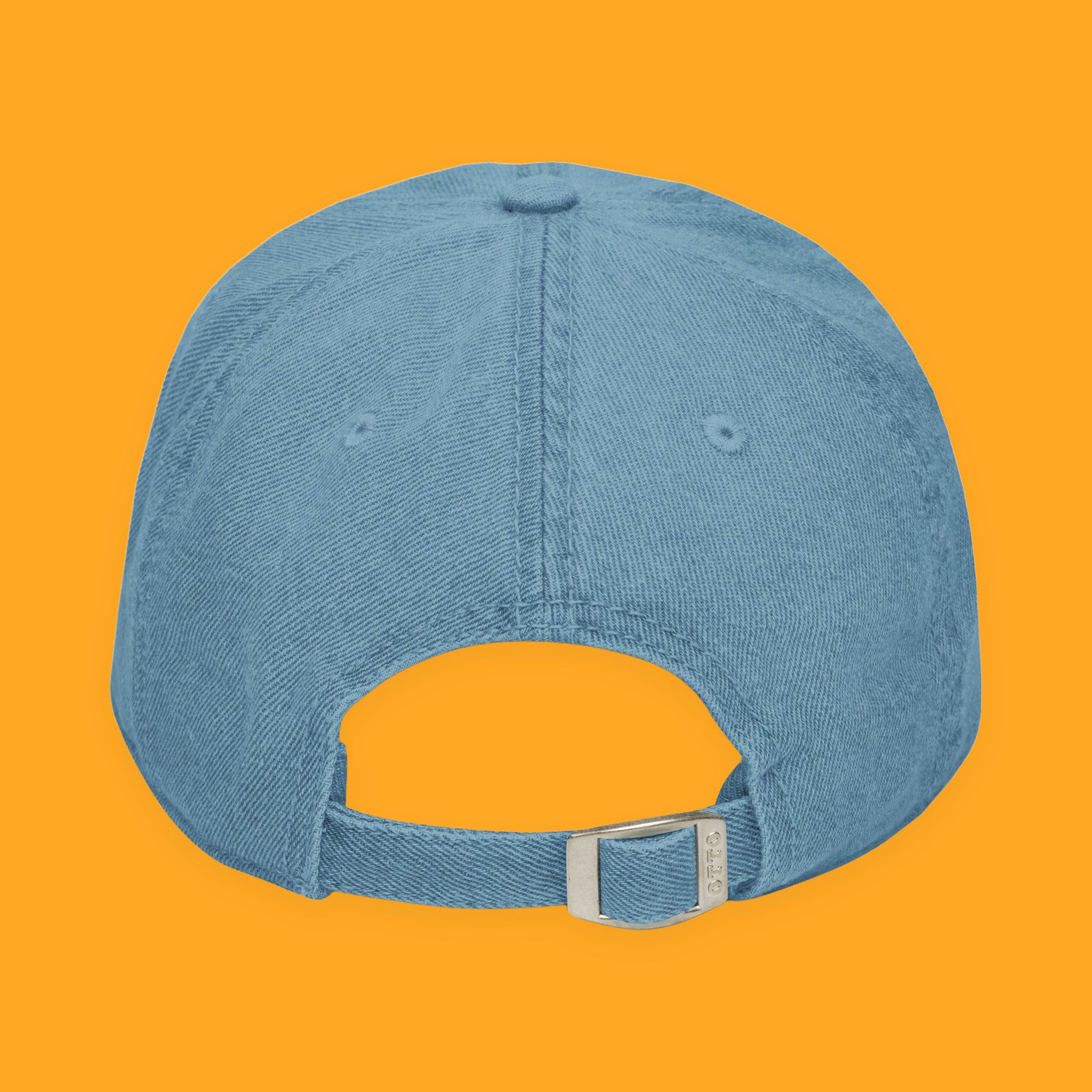 I Put My Book Down to Be Here Embroidered Denim Hat with embroidered "I Put My Book Down to Be Here" design — view 3 of 7