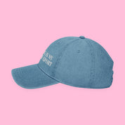 Reading Is My Favorite Sport Embroidered Denim Hat with embroidered "Reading Is My Favorite Sport" design — view 4 of 7