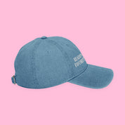 Reading Is My Favorite Sport Embroidered Denim Hat with embroidered "Reading Is My Favorite Sport" design — view 6 of 7