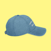 Reading Is Cheaper Embroidered Denim Hat with embroidered "Reading Is Cheaper" design — view 8 of 9