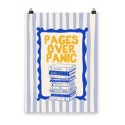 Pages Over Panic Poster with the "Pages Over Panic" design — view 4 of 5