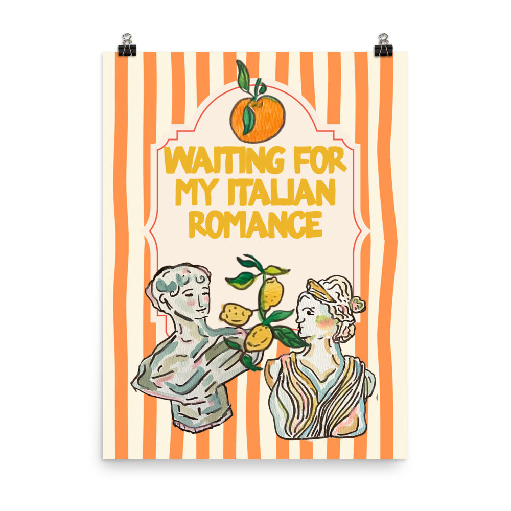 Waiting for My Italian Romance Poster with the "Waiting for My Italian Romance" design — view 4 of 5
