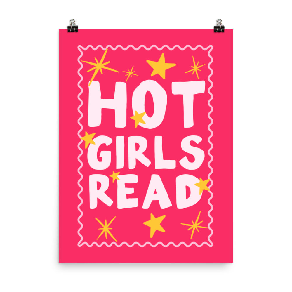 Hot Girls Read Poster with the "Hot Girls Read" design — view 4 of 5