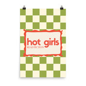 Hot Girls Read Fiction Poster with the "Hot Girls Read Fiction" design — view 5 of 5