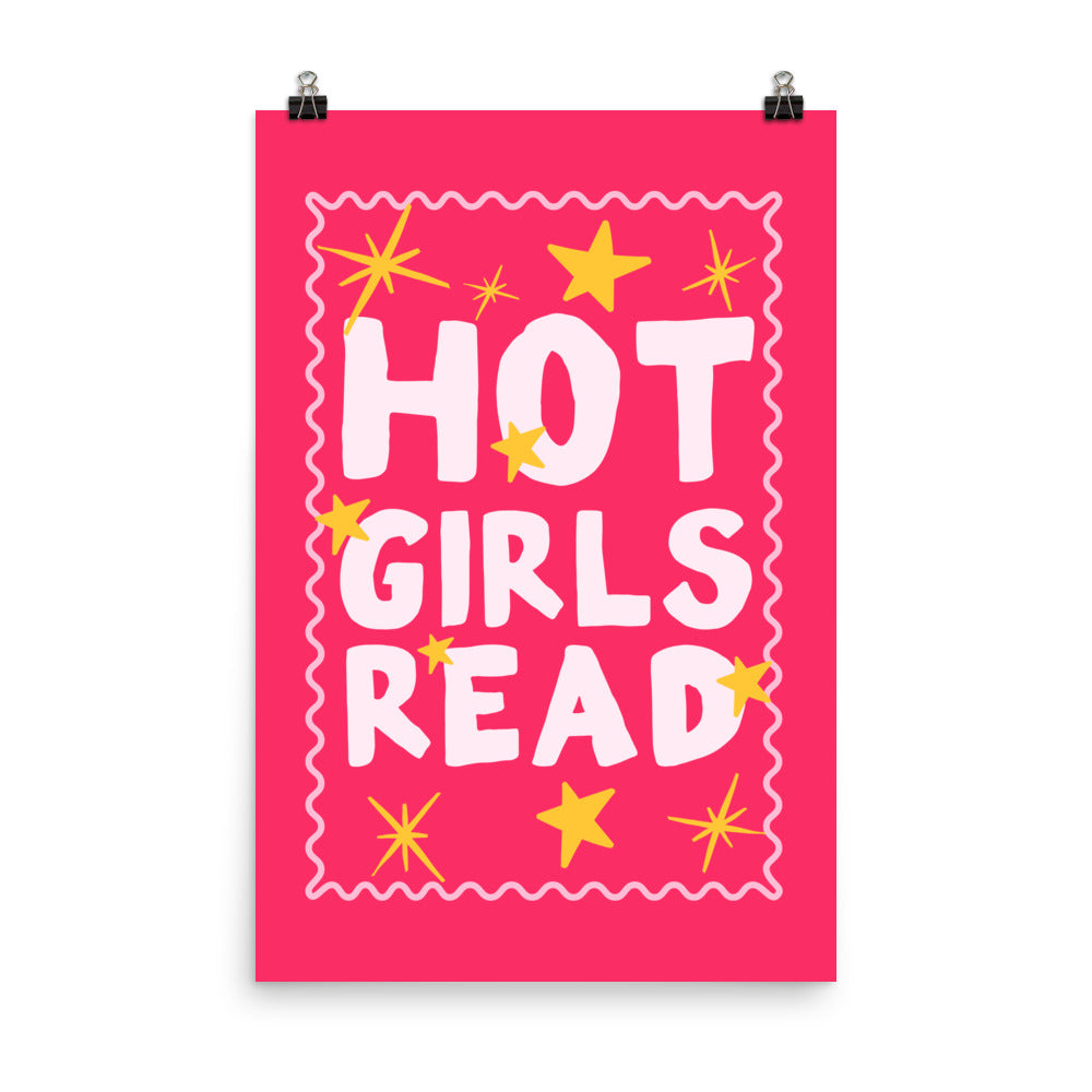 Hot Girls Read Poster with the "Hot Girls Read" design — view 5 of 5