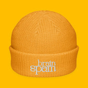 Brain Spam Embroidered Fisherman Beanie with embroidered "Brain Spam" design — view 8 of 10