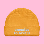 Enemies to Lovers Embroidered Fisherman Beanie with embroidered "Enemies to Lovers" design — view 7 of 7