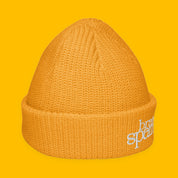Brain Spam Embroidered Fisherman Beanie with embroidered "Brain Spam" design — view 10 of 10