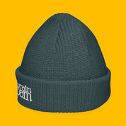 Brain Spam Embroidered Fisherman Beanie with embroidered "Brain Spam" design — view 3 of 10