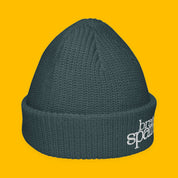 Brain Spam Embroidered Fisherman Beanie with embroidered "Brain Spam" design — view 4 of 10