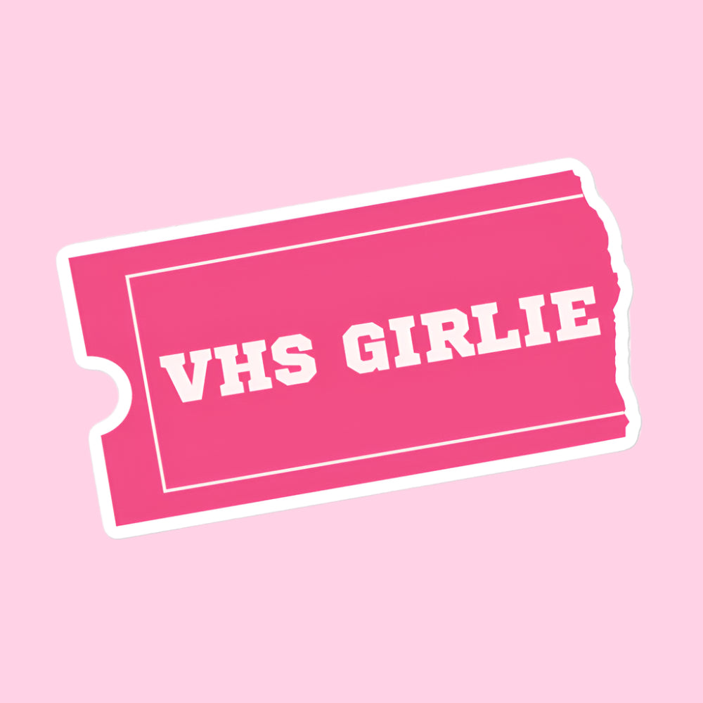 VHS Girlie Blockbuster Sticker 🎞️