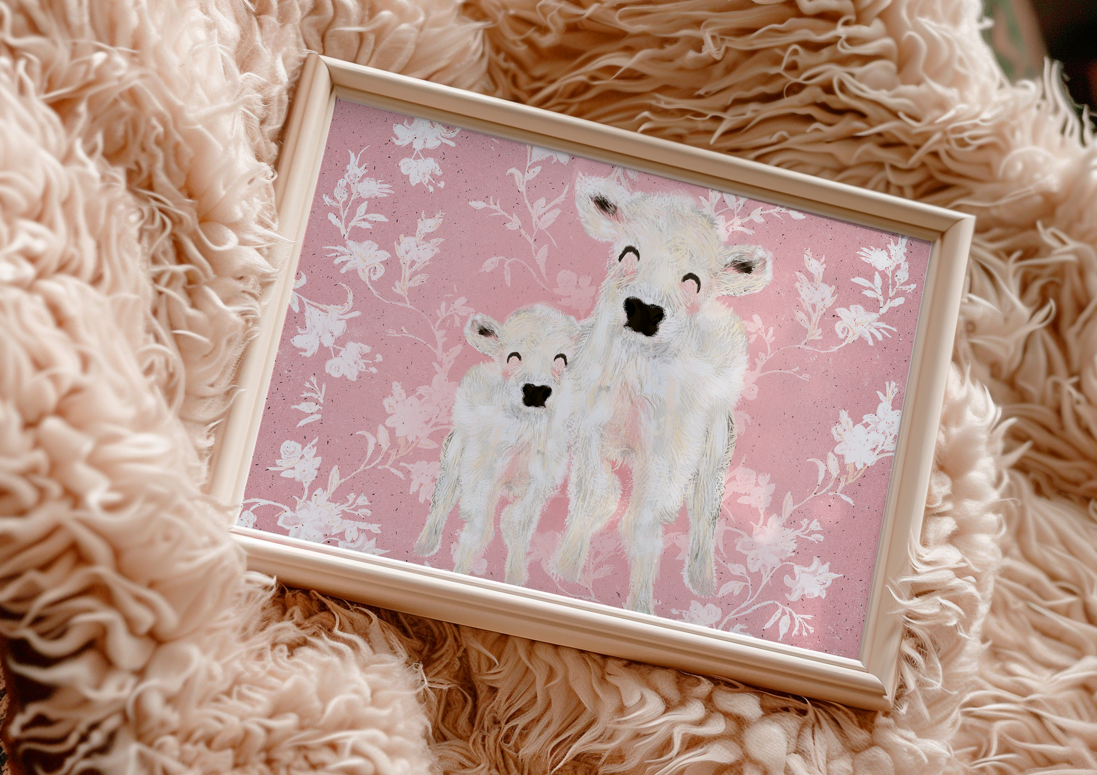Cute Baby Cows Fine Art Print 🐮