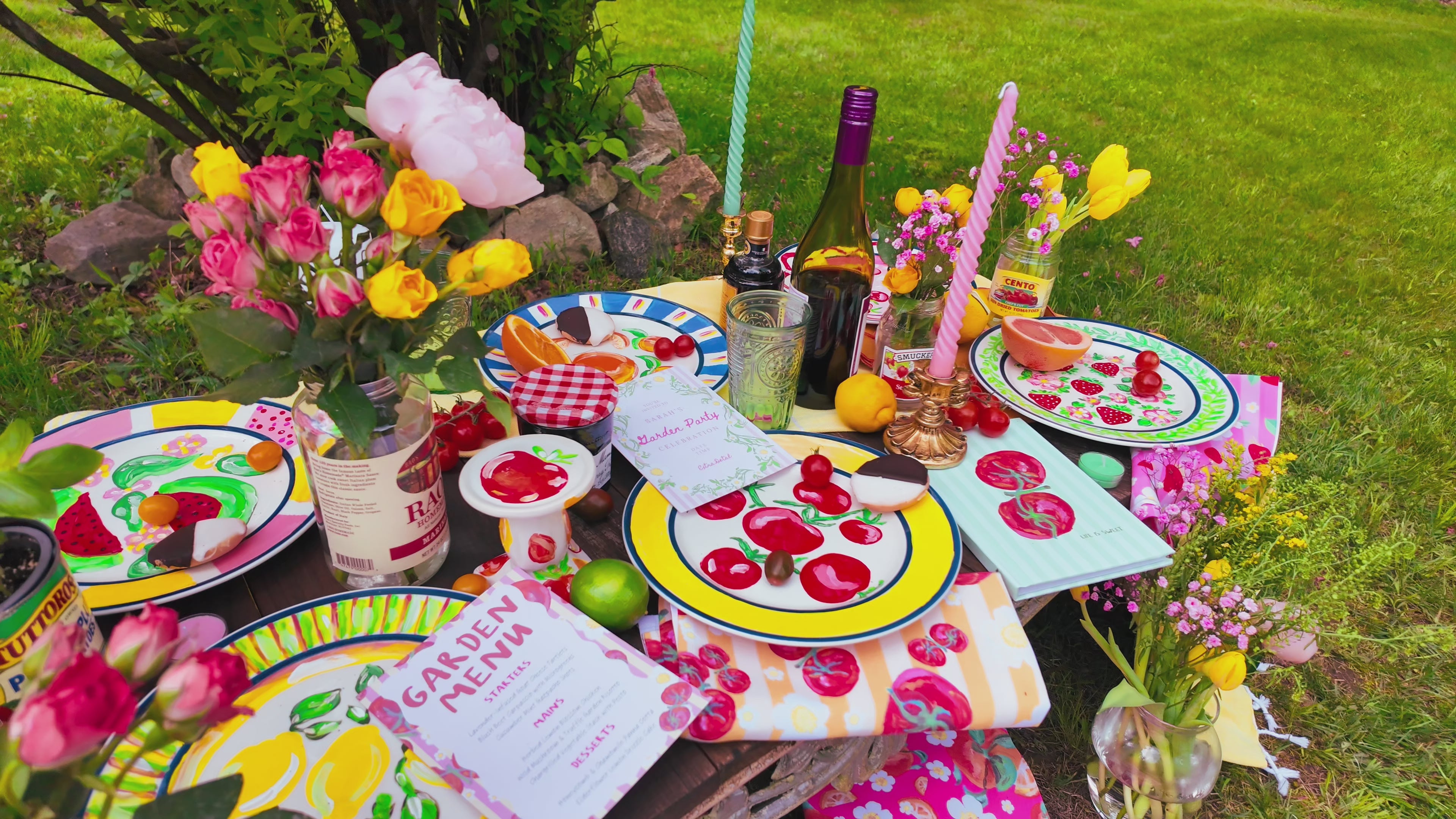 Summer Fruit 6-Piece Dishware Plate Set 🍋