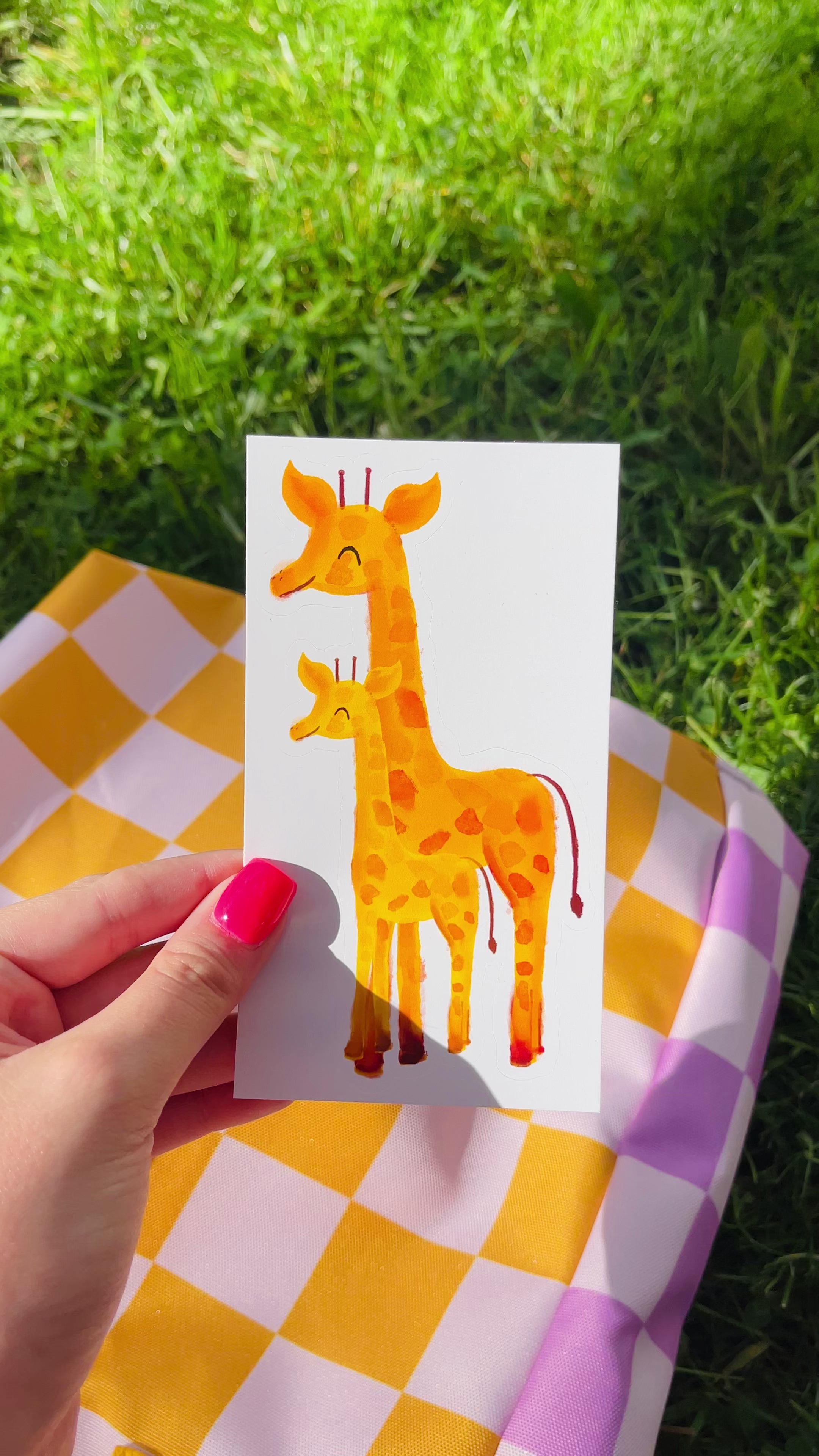 Nursery Baby Giraffe Sticker 🦒