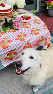 Gingham Tomato | Square Tablecloth 🍅