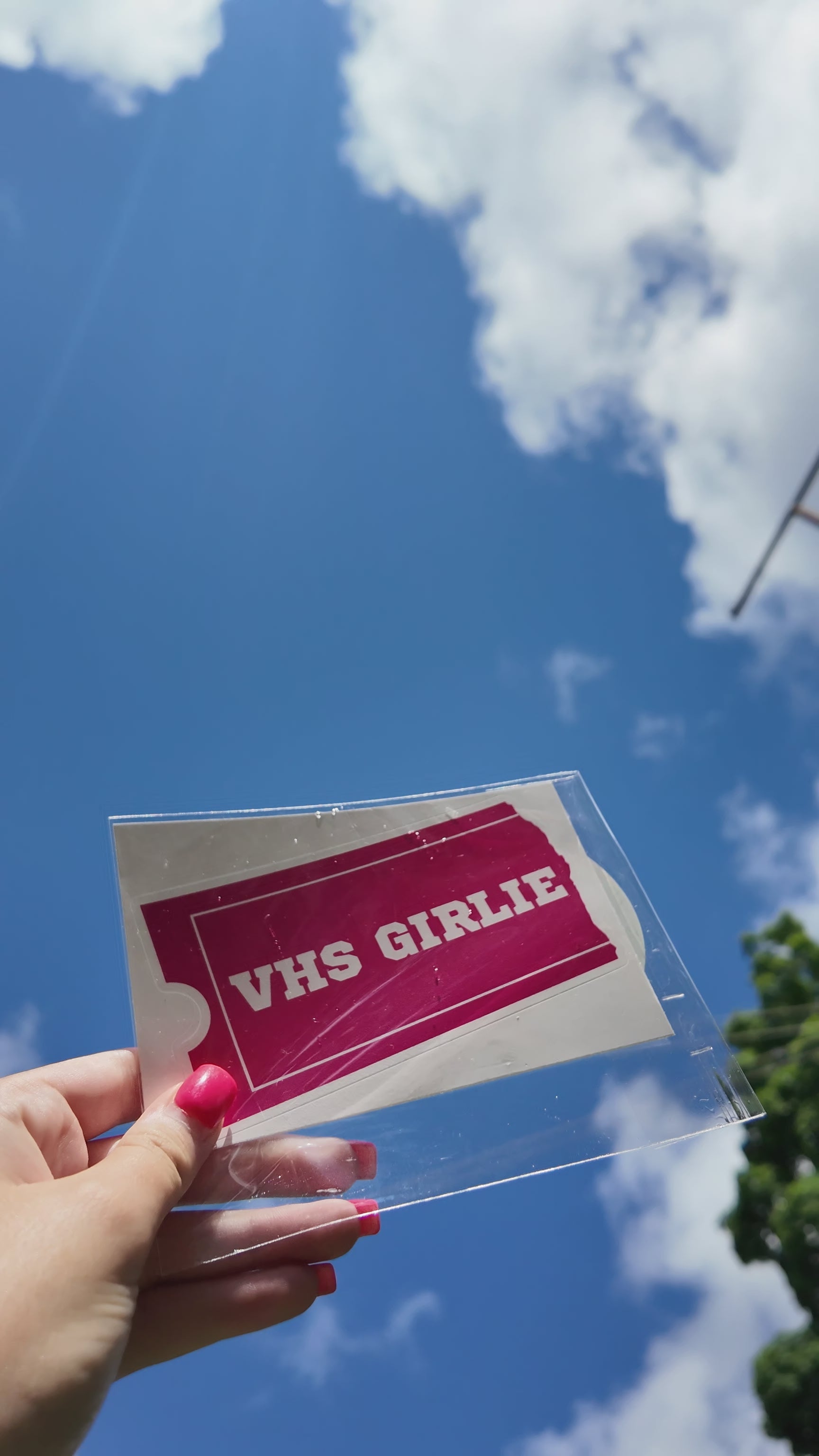 VHS Girlie Blockbuster Sticker 🎞️