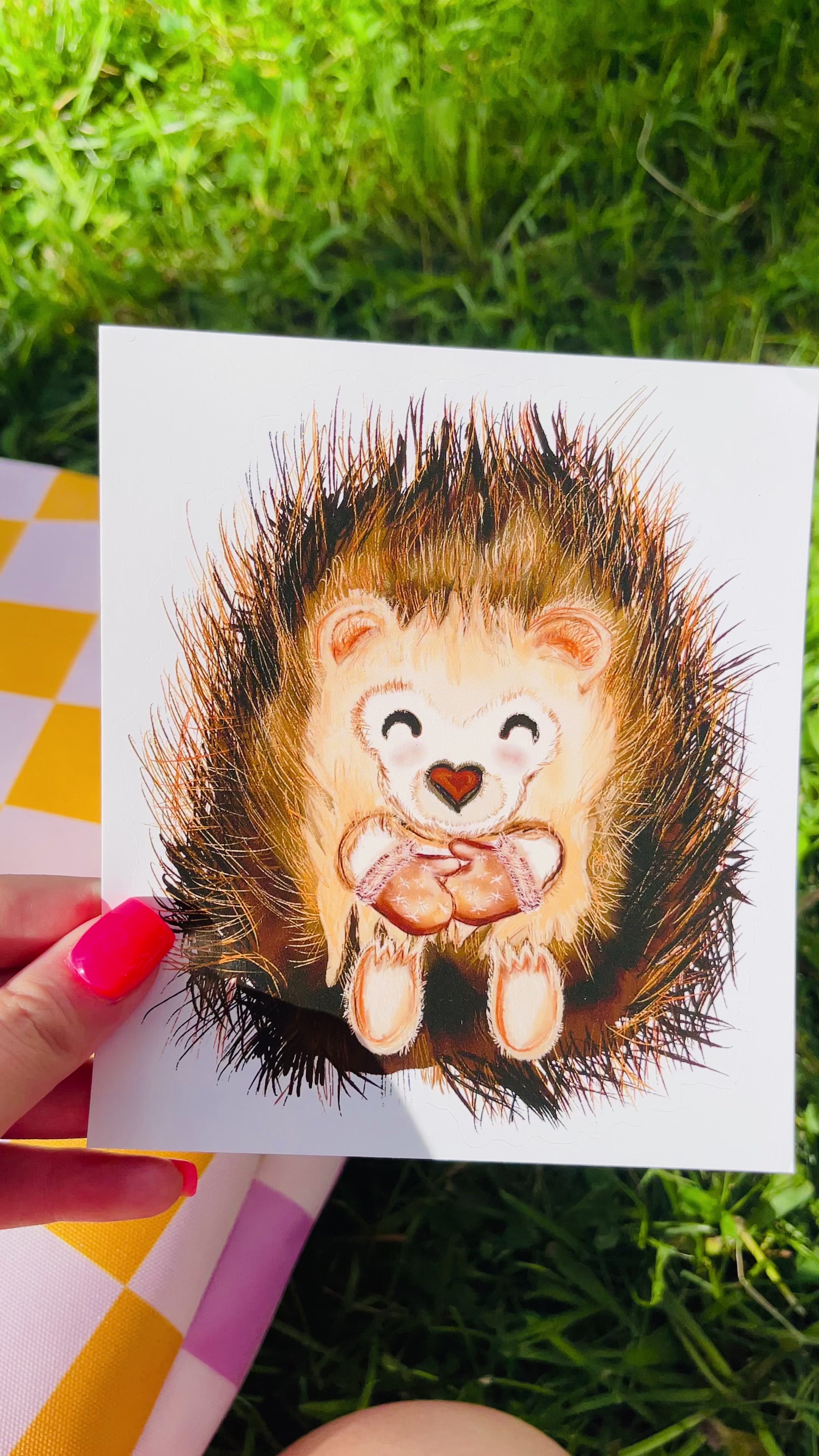 Porcupine Hugs Sticker 🦔