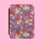 Sailboat Floral Kindle Case Pink Nautical Book Sleeve