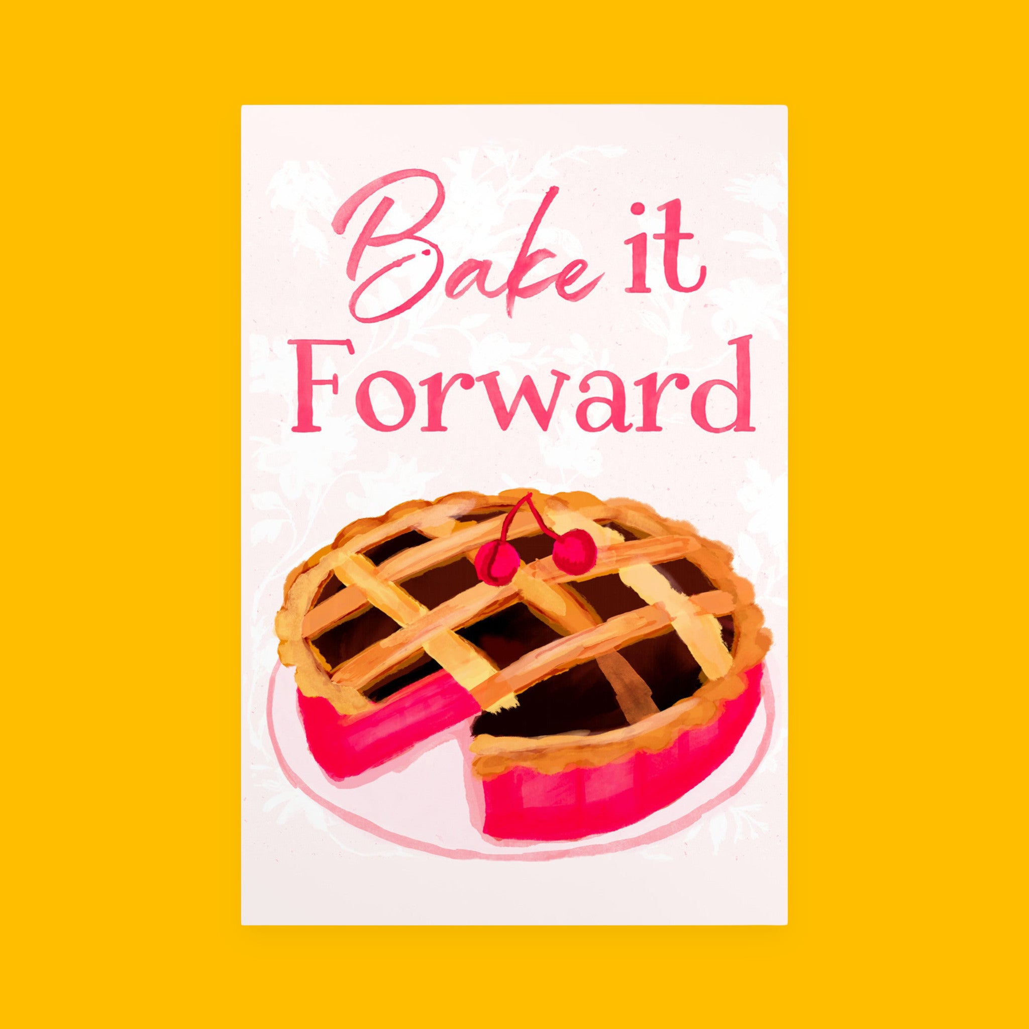 Bake It Forward Mini Art Print with original hand-painted artwork — view 3 of 3
