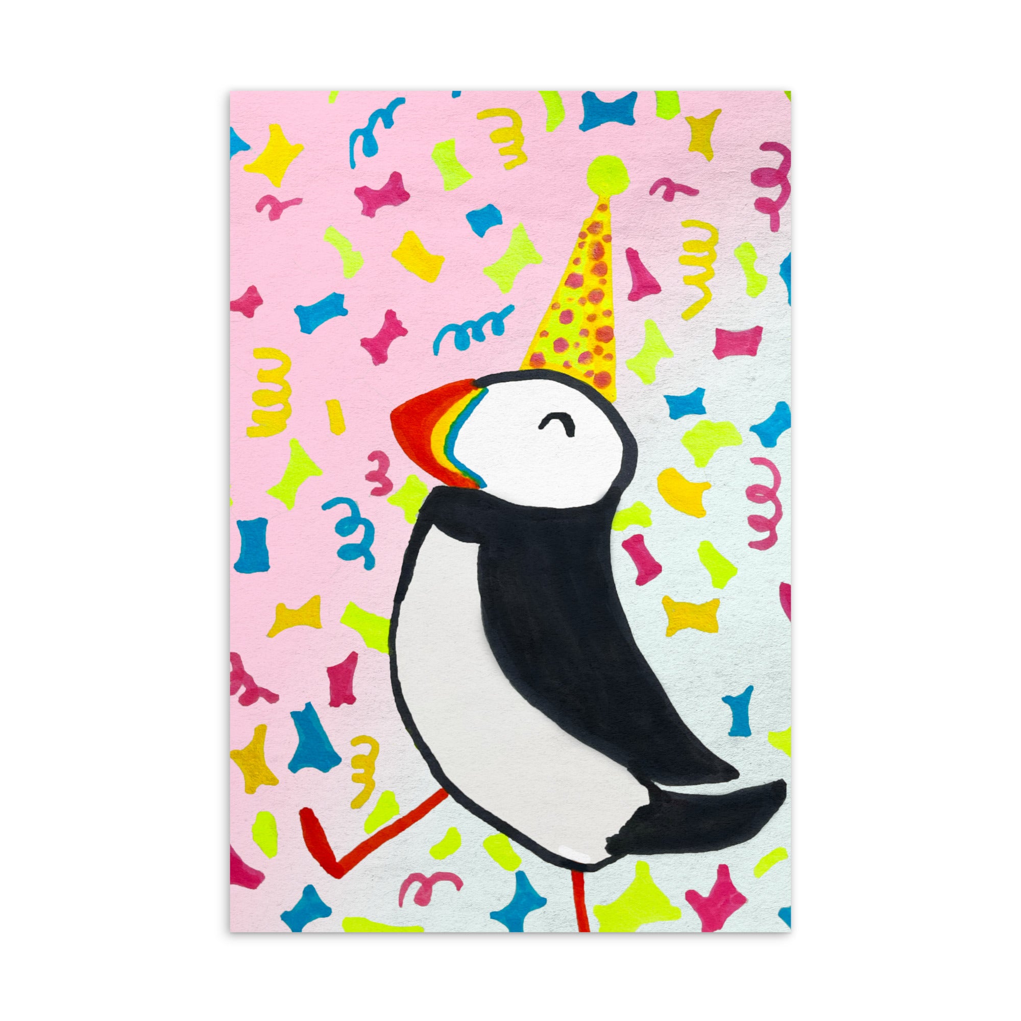 Cute Puffin Party Mini Print 🐧