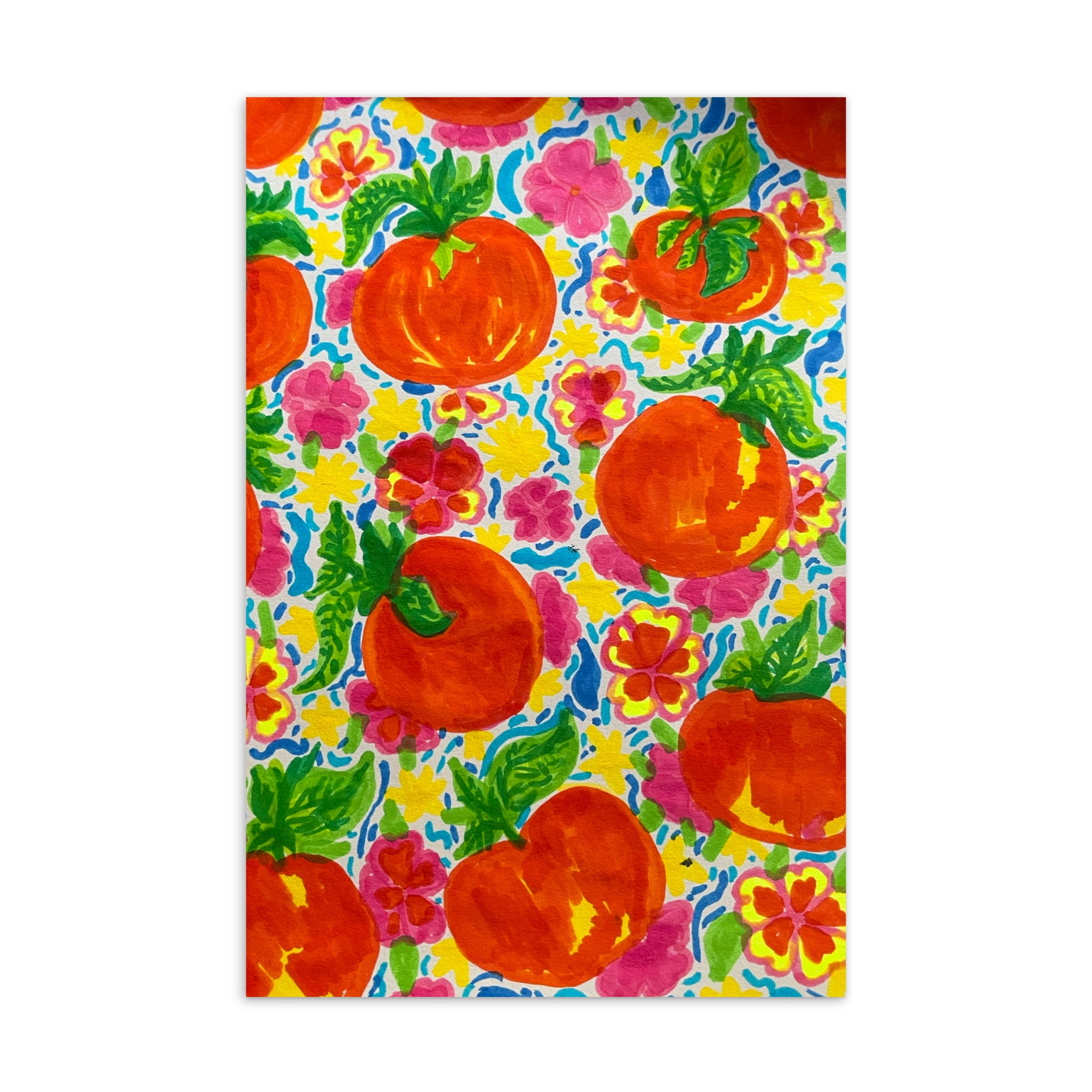Doodled Fruit Mini Print 🍑