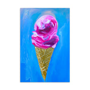 Berry Ice Cream Oil Painted Mini Print 🍦
