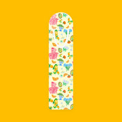 Tropical Cocktail Pattern Bookmark Bright Citrus & Floral Metal Bookmark