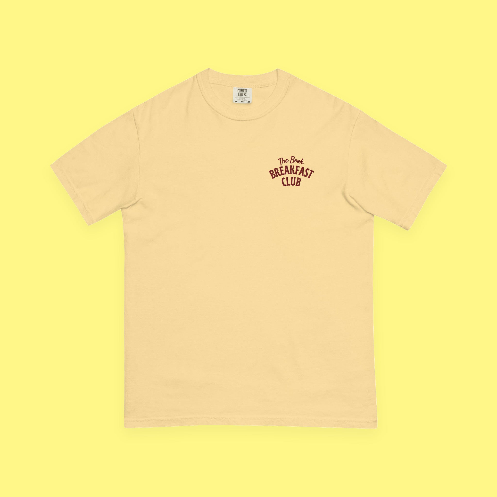 The Book Breakfast Club Embroidered Heavyweight Tee with embroidered "The Book Breakfast Club" design — view 6 of 11