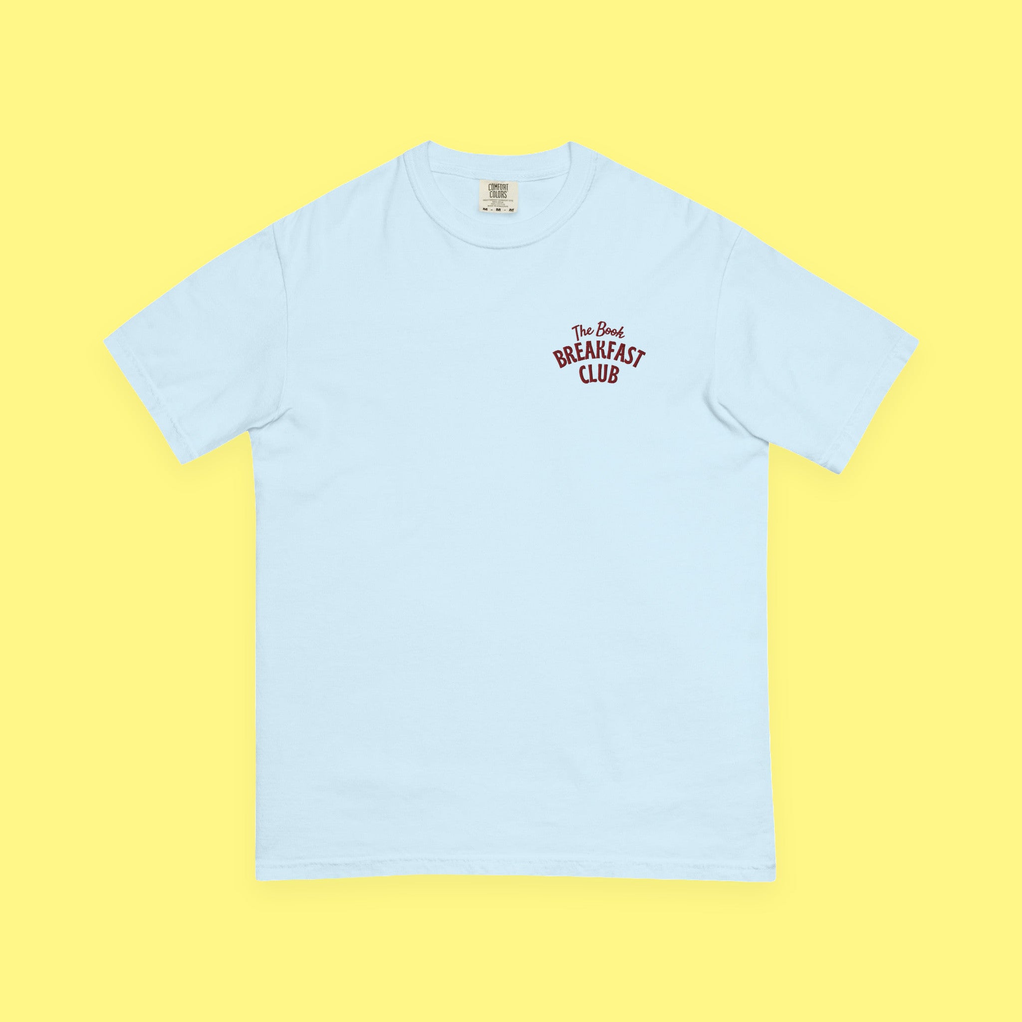 The Book Breakfast Club Embroidered Heavyweight Tee with embroidered "The Book Breakfast Club" design — view 8 of 11