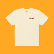 Hot Girls Read Fiction Embroidered Heavyweight Tee with embroidered "Hot Girls Read Fiction" design — view 10 of 11