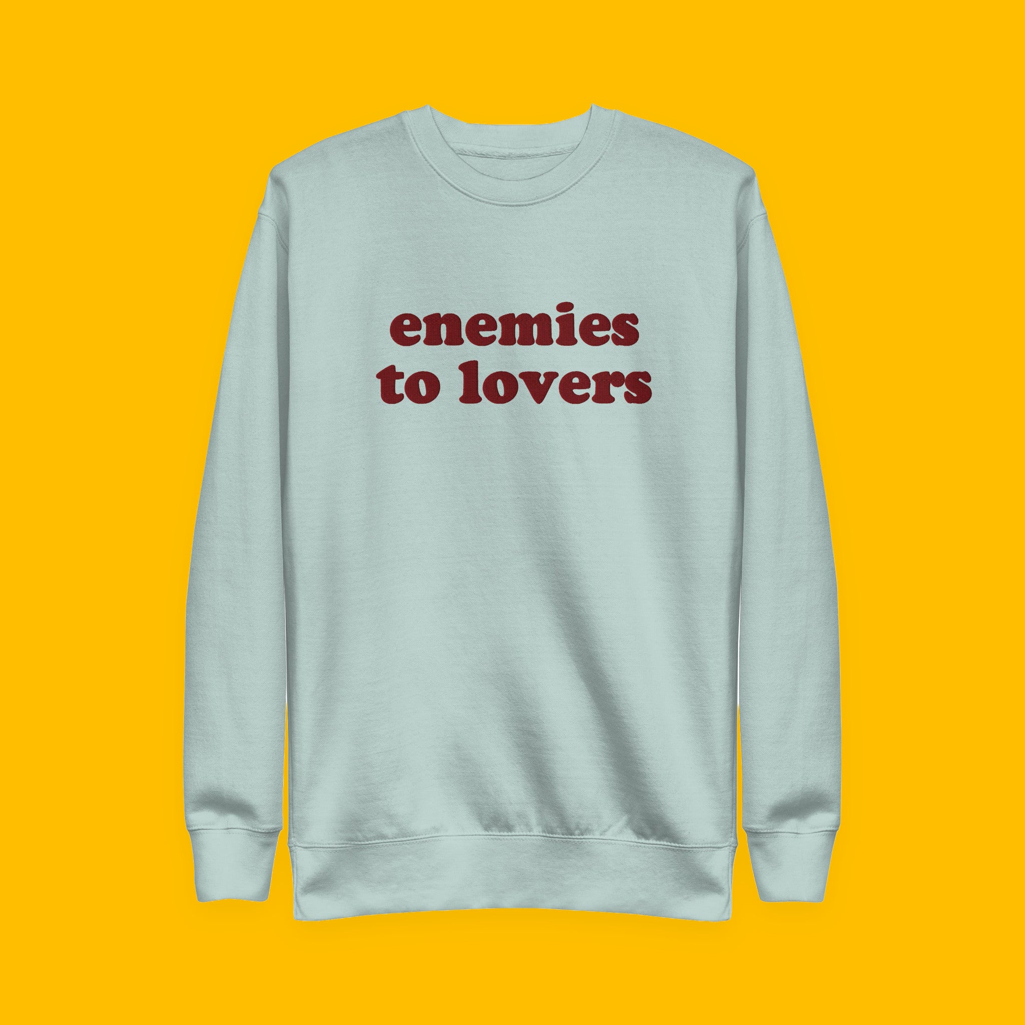 Enemies to Lovers Embroidered Sweatshirt with embroidered "Enemies to Lovers" design — view 4 of 13