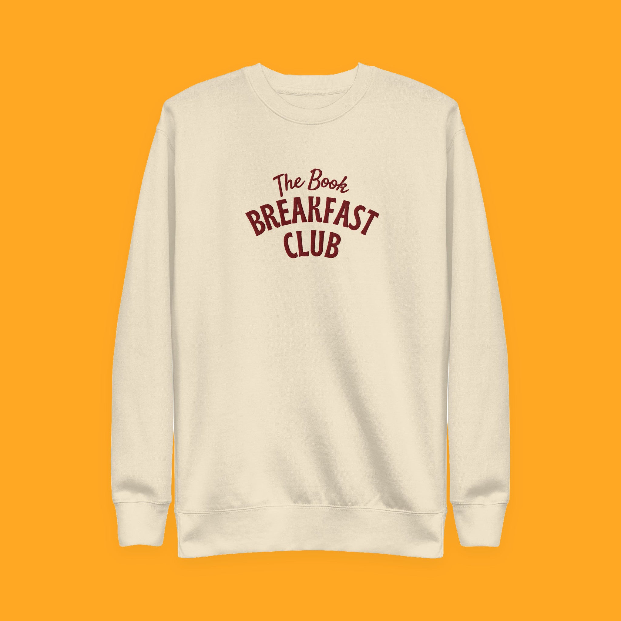 The Book Breakfast Club Embroidered Sweatshirt with embroidered "The Book Breakfast Club" design — view 7 of 10